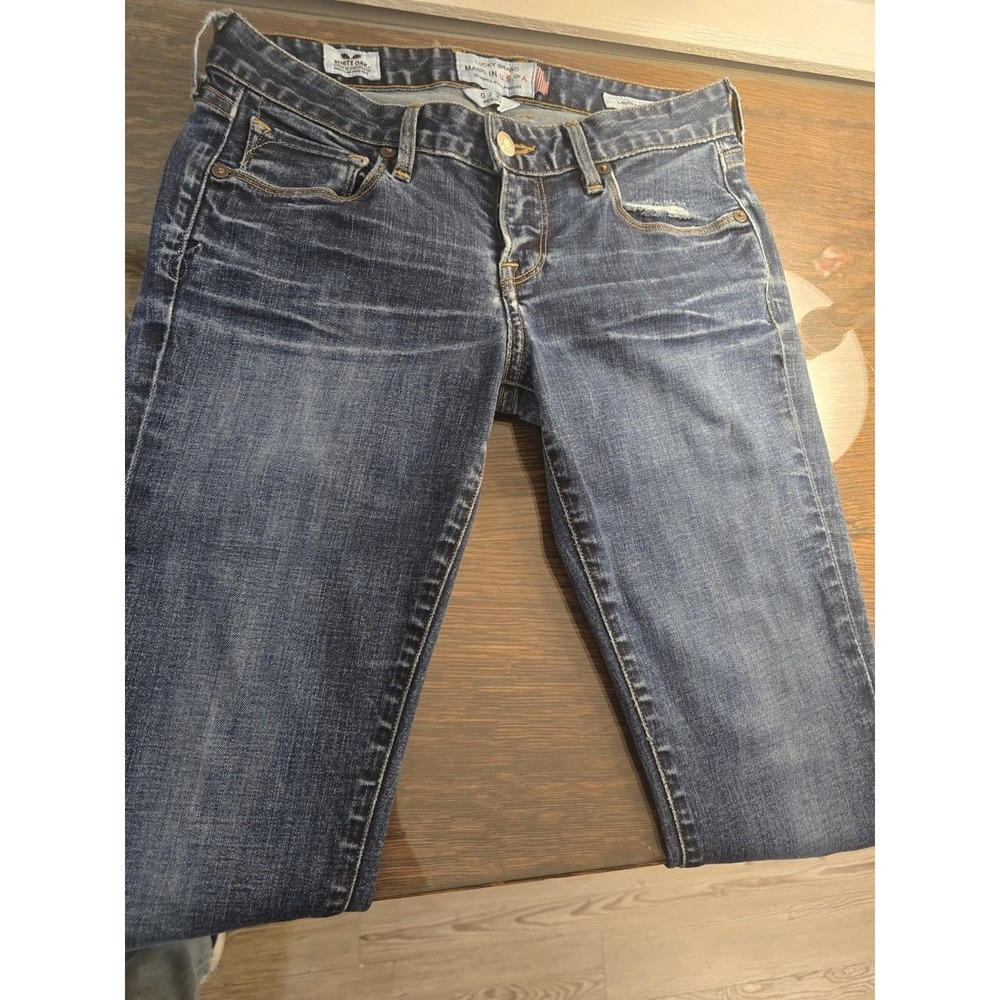 LUCKY BRAND Made in USA Lolita Boot Jeans | White Oak Cone Denim | Size 0/25